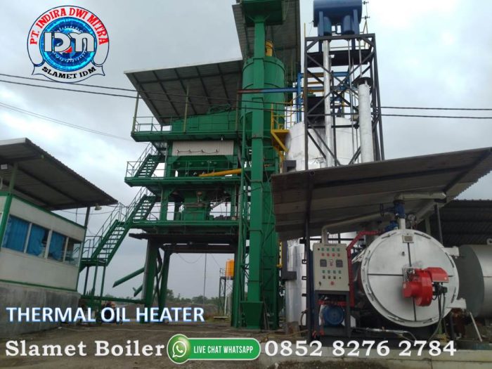 THERMAL OIL HEATER MIXING PLANT